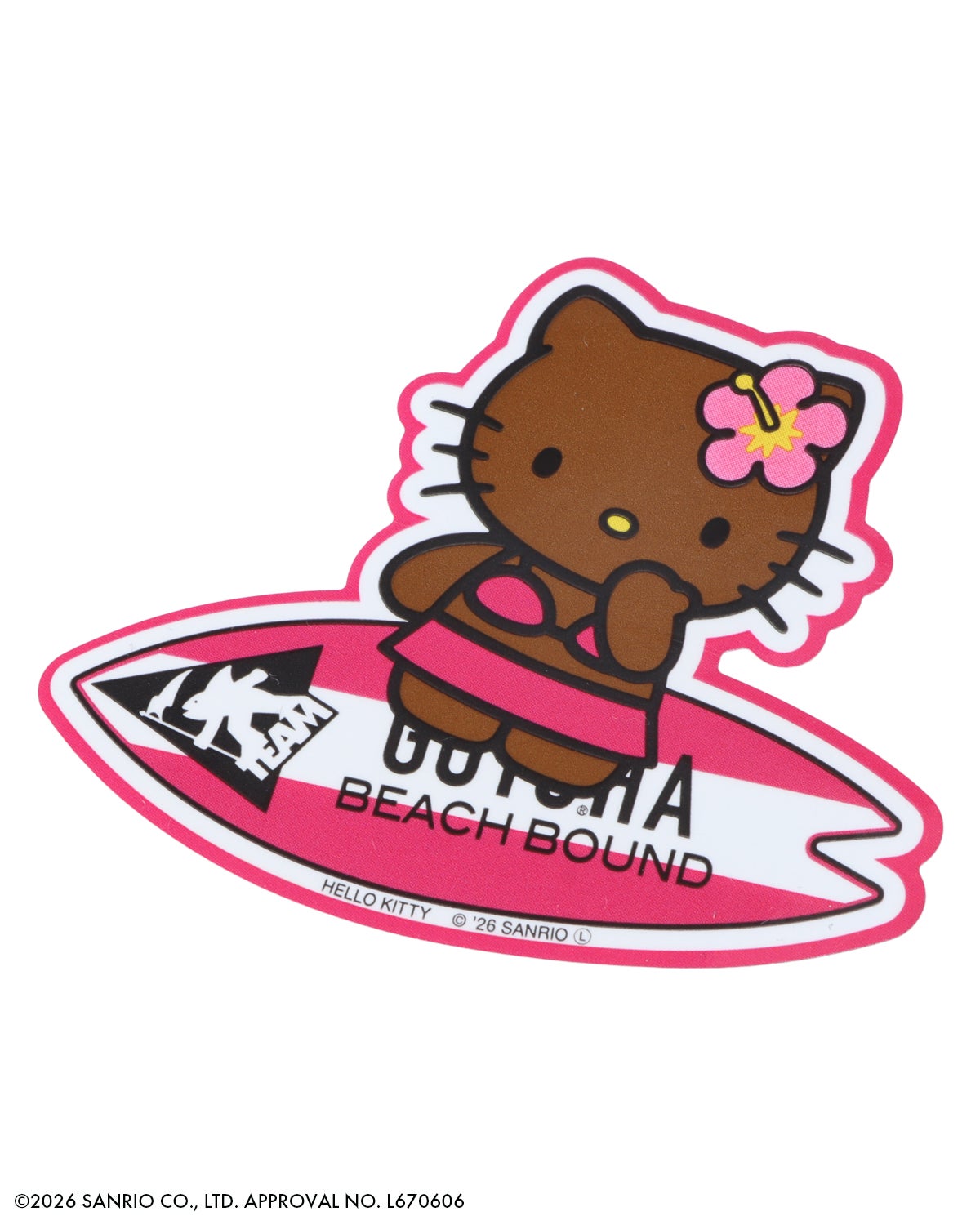 GOTCHA] 日焼け ハローキティ ステッカー | PEET ONLINE STORE