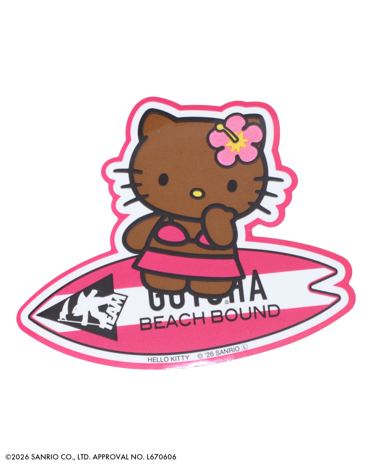 GOTCHA] 日焼け ハローキティ ステッカー | PEET ONLINE STORE