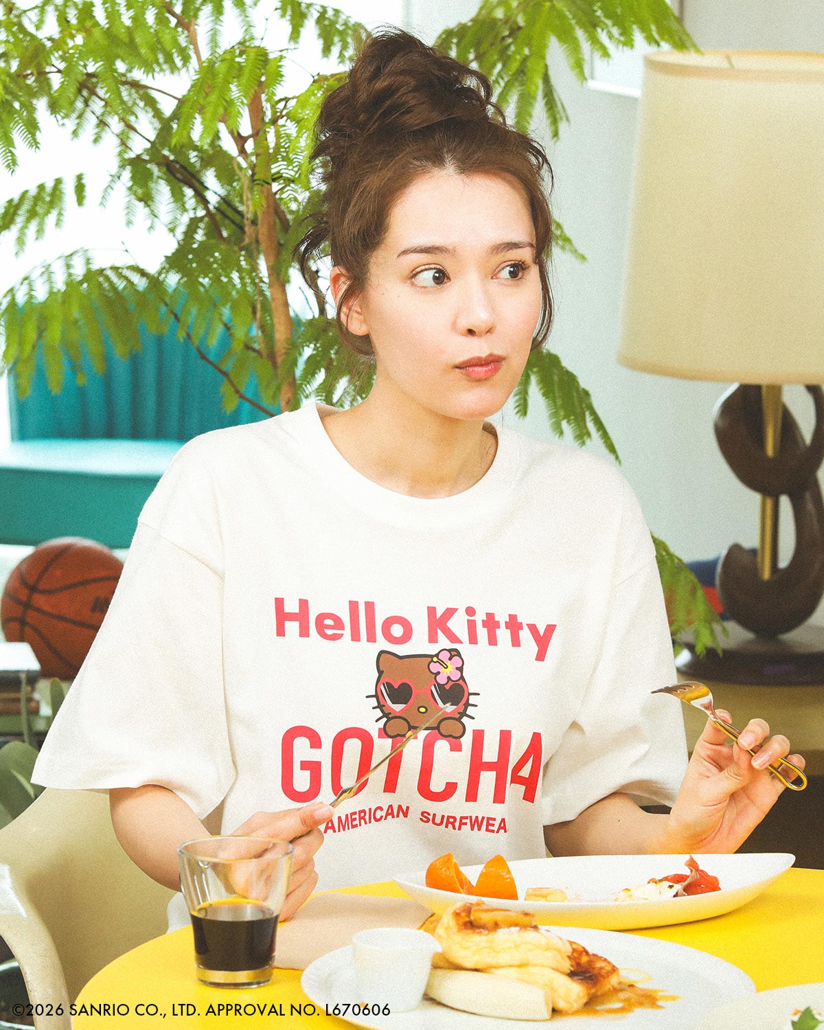 オフホワイト：172cm(Lサイズ着用)