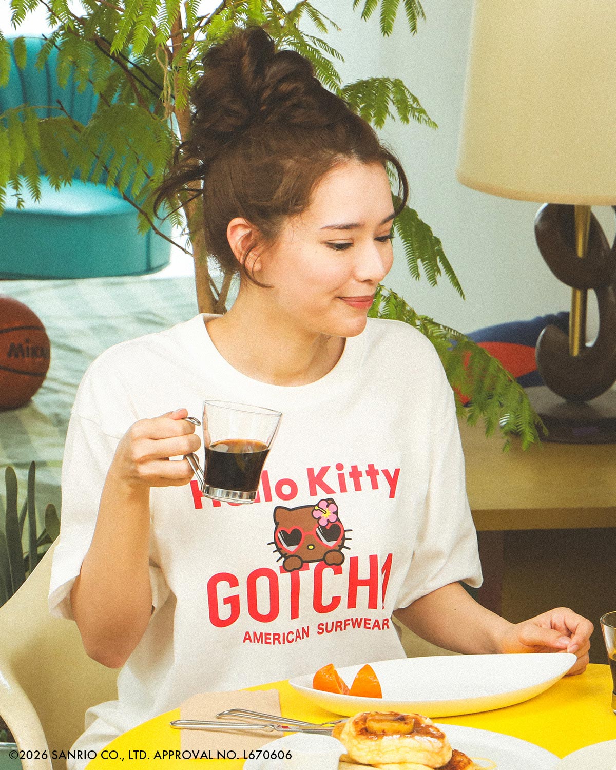 オフホワイト：172cm(Lサイズ着用)