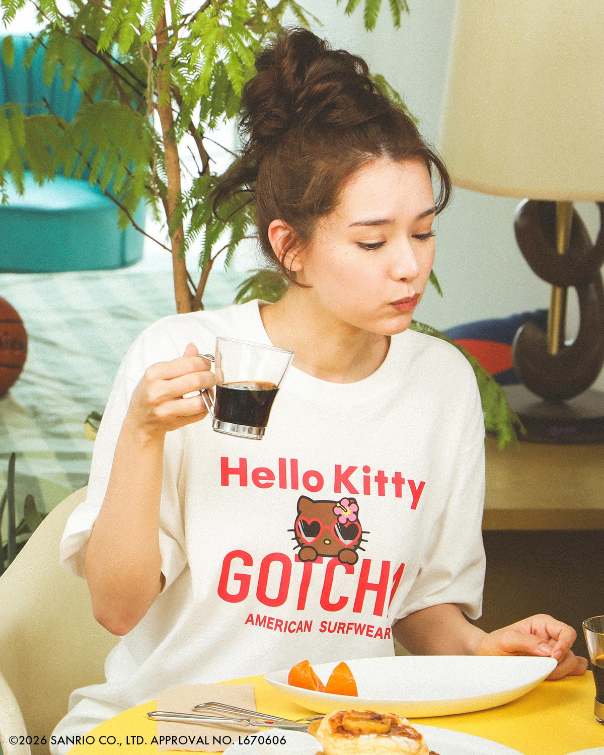 オフホワイト：172cm(Lサイズ着用)