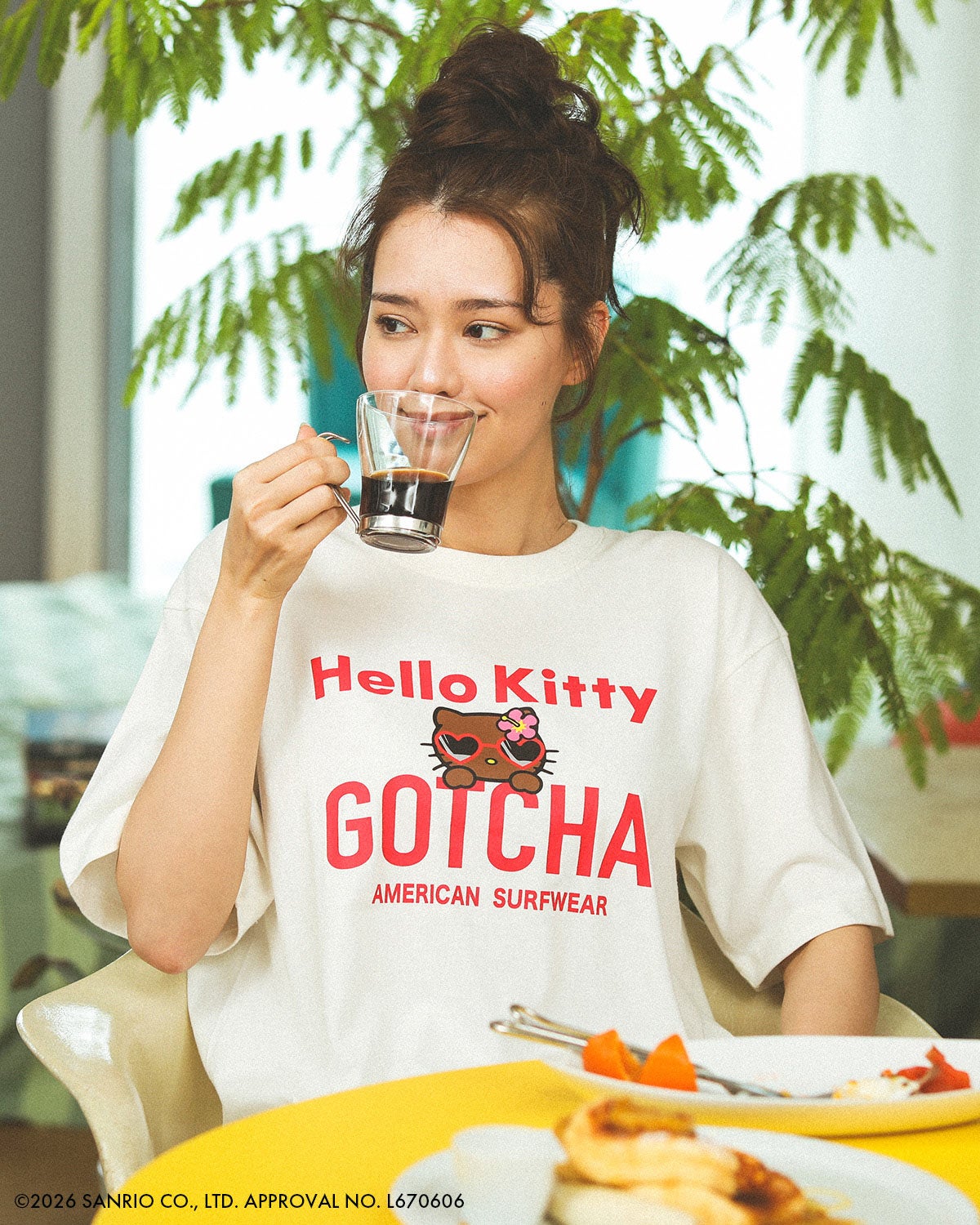 オフホワイト：172cm(Lサイズ着用)