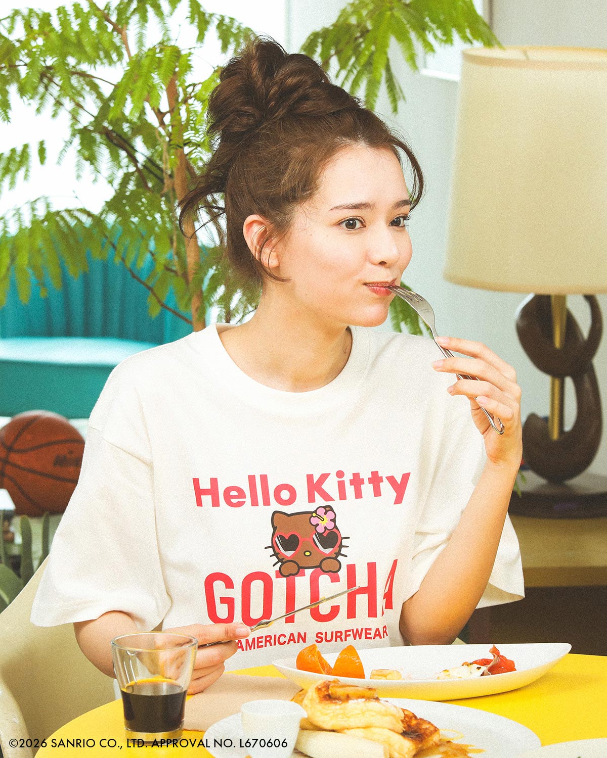 オフホワイト：172cm(Lサイズ着用)