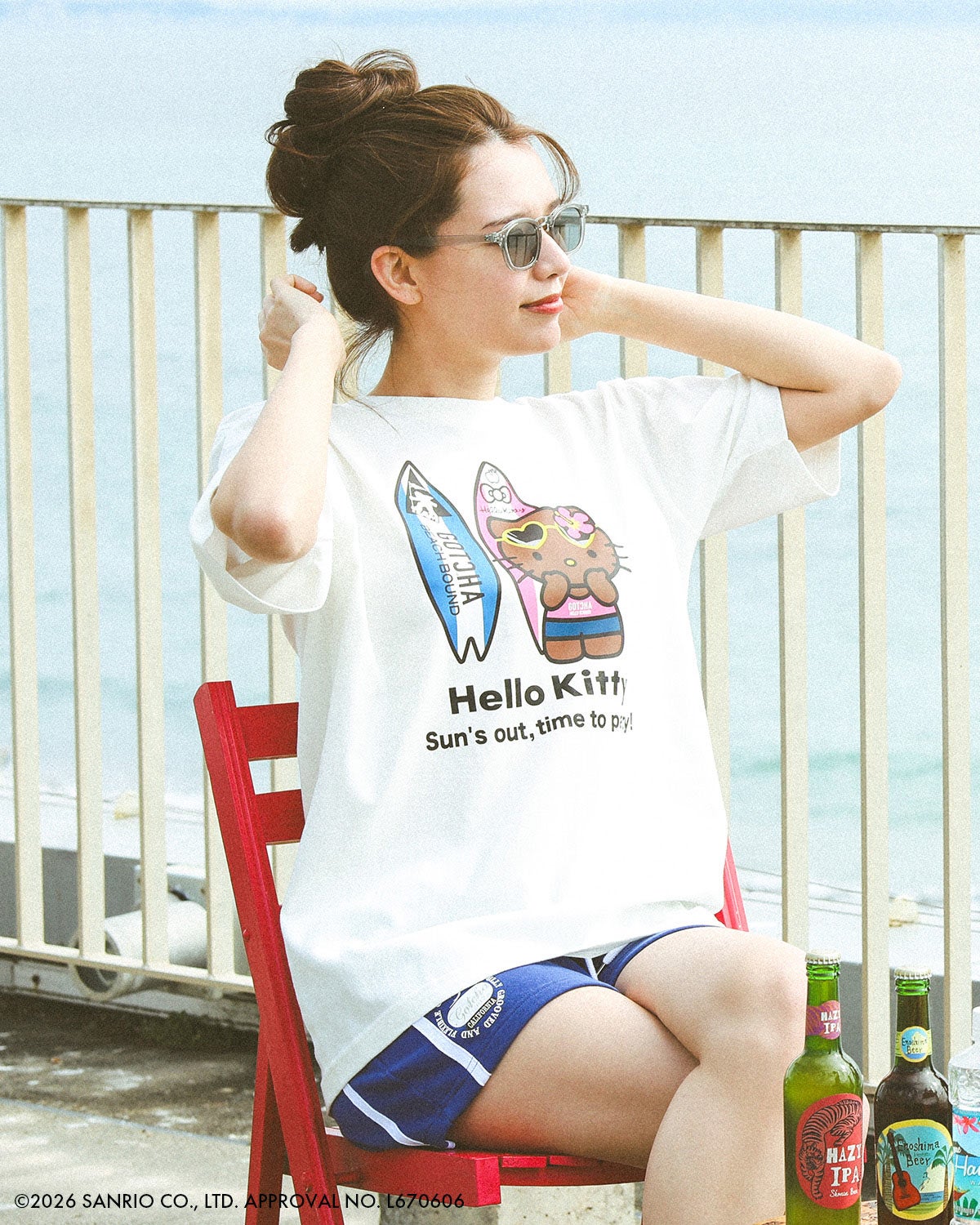 オフホワイト：172cm(Lサイズ着用)