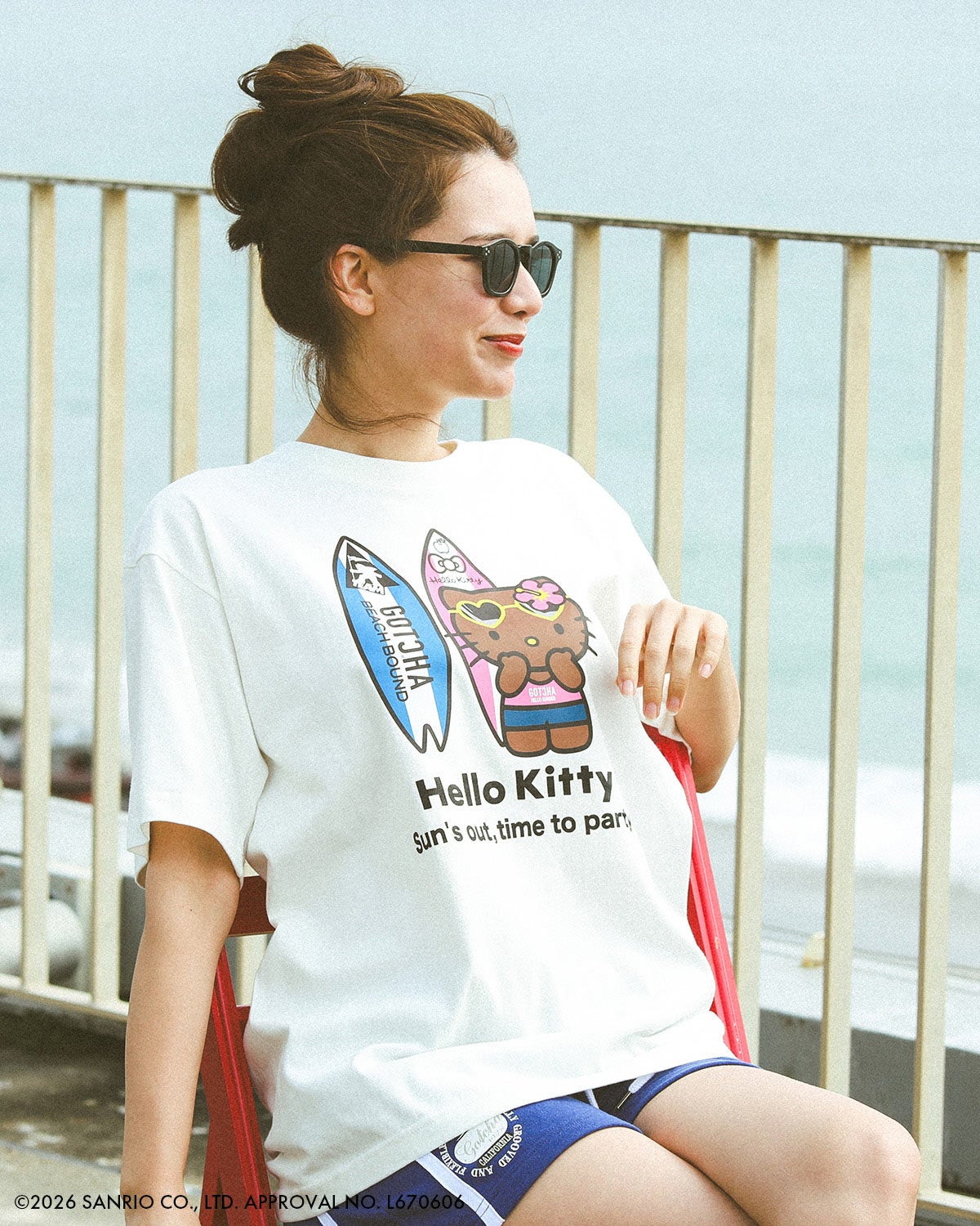 GOTCHA] 日焼け ハローキティ サーフボード T | PEET ONLINE STORE