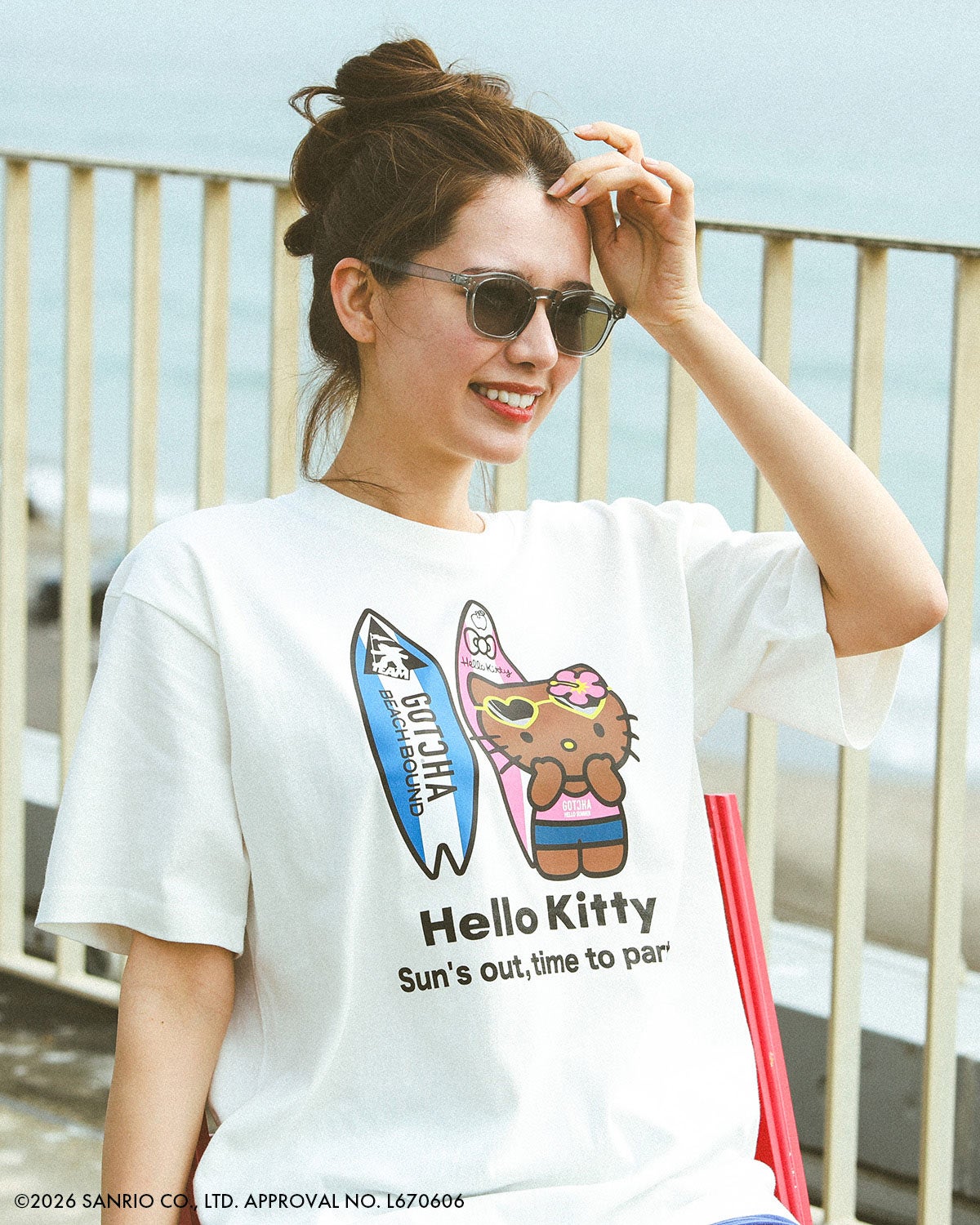 GOTCHA] 日焼け ハローキティ サーフボード T | PEET ONLINE STORE