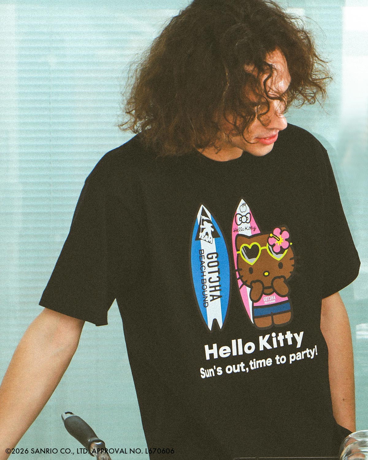 GOTCHA] 日焼け ハローキティ サーフボード T | PEET ONLINE STORE