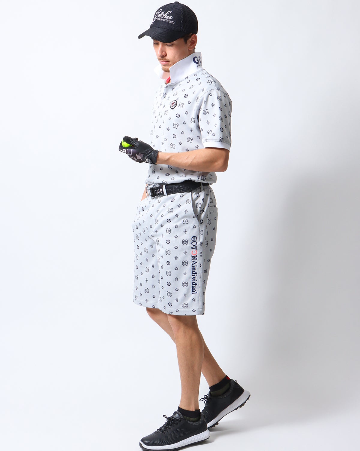 ホワイト：180cm/70kg(Lサイズ着用)