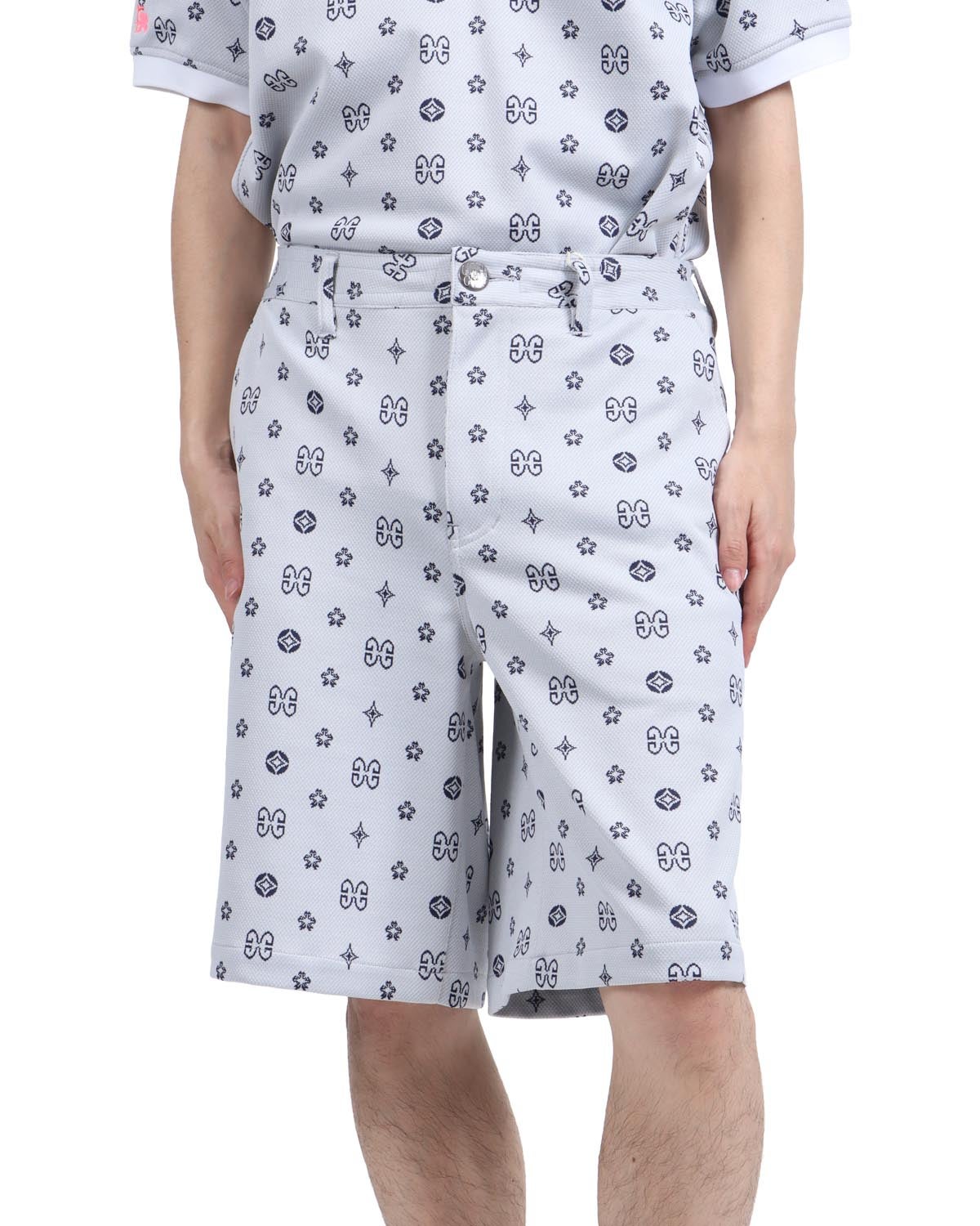 ホワイト：173cm63kg(Lサイズ着用)