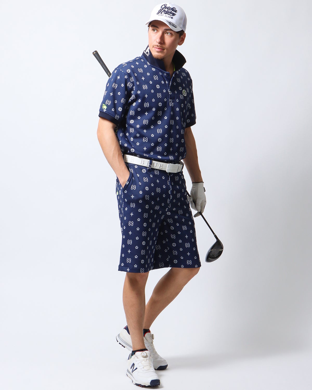 GOTCHA GOLF] モノグラム ジャカード ポロ | PEET ONLINE STORE