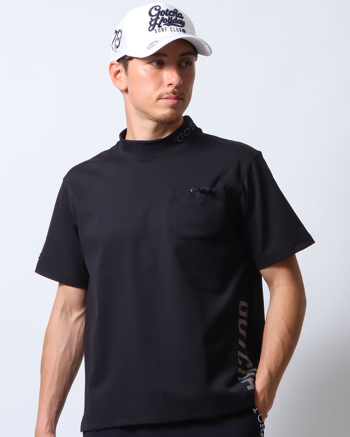 GOTCHA GOLF] 接触冷感 裾切替 モックネック ポケT | PEET ONLINE STORE
