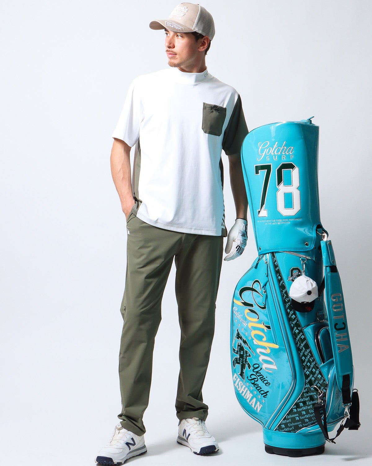 ホワイト：180cm/70kg(Lサイズ着用)
