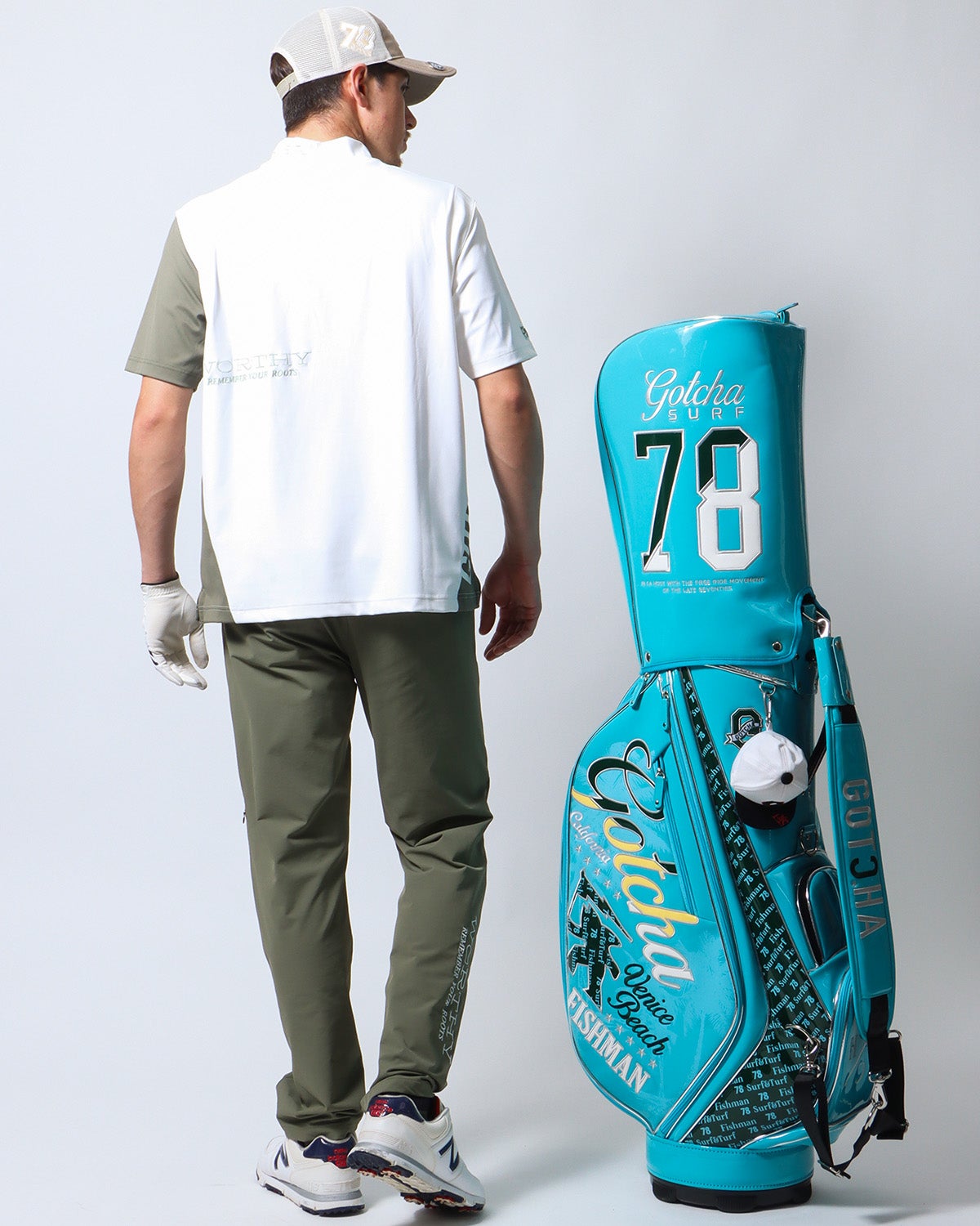 ホワイト：180cm/70kg(Lサイズ着用)