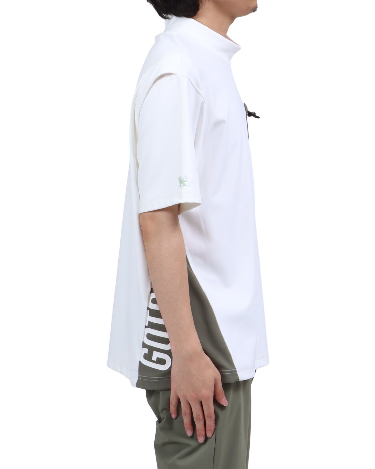 ホワイト：173cm63kg(Lサイズ着用)