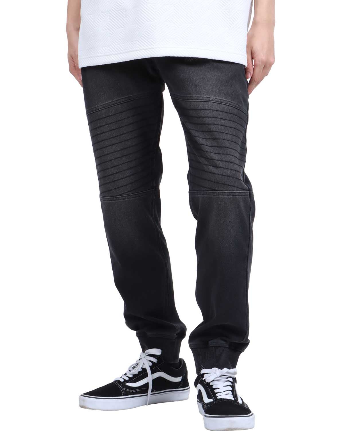 Norton ストレッチサイドエンボスパンツ　ブラック Norton] ストレッチ ライダース イージーパンツ | PEET ONLINE STORE
