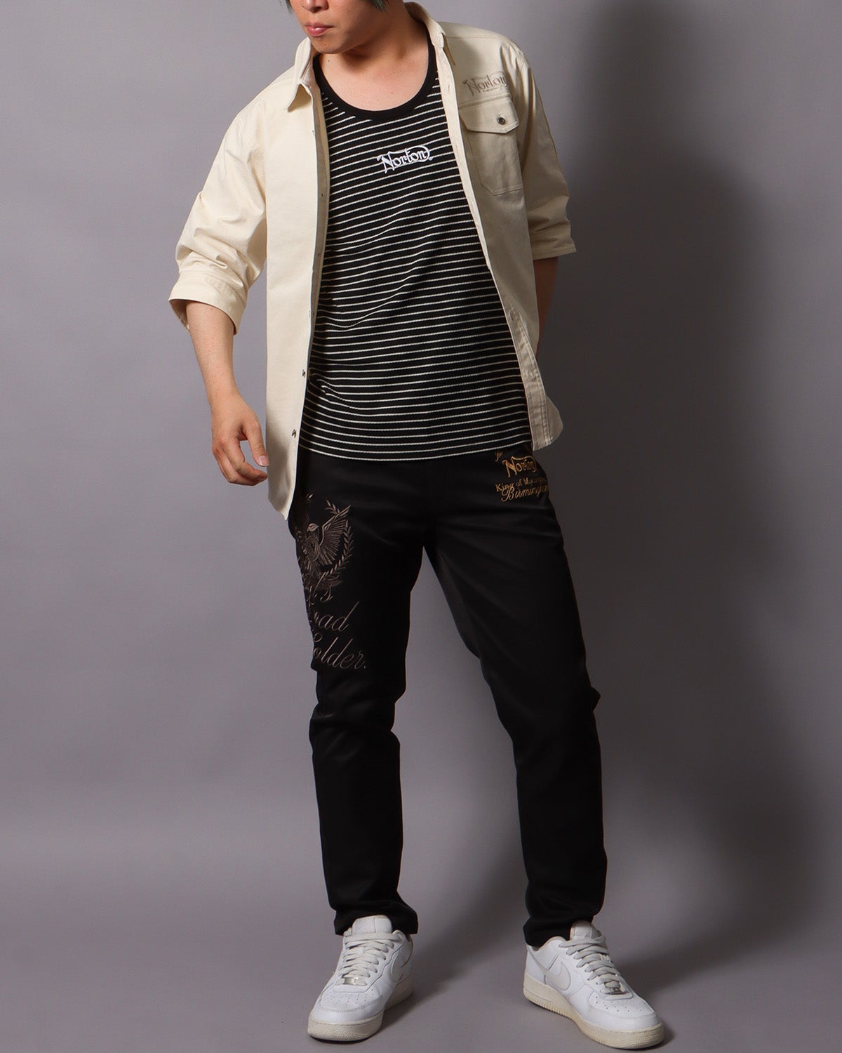 ブラック：178cm/75kg(Lサイズ着用)