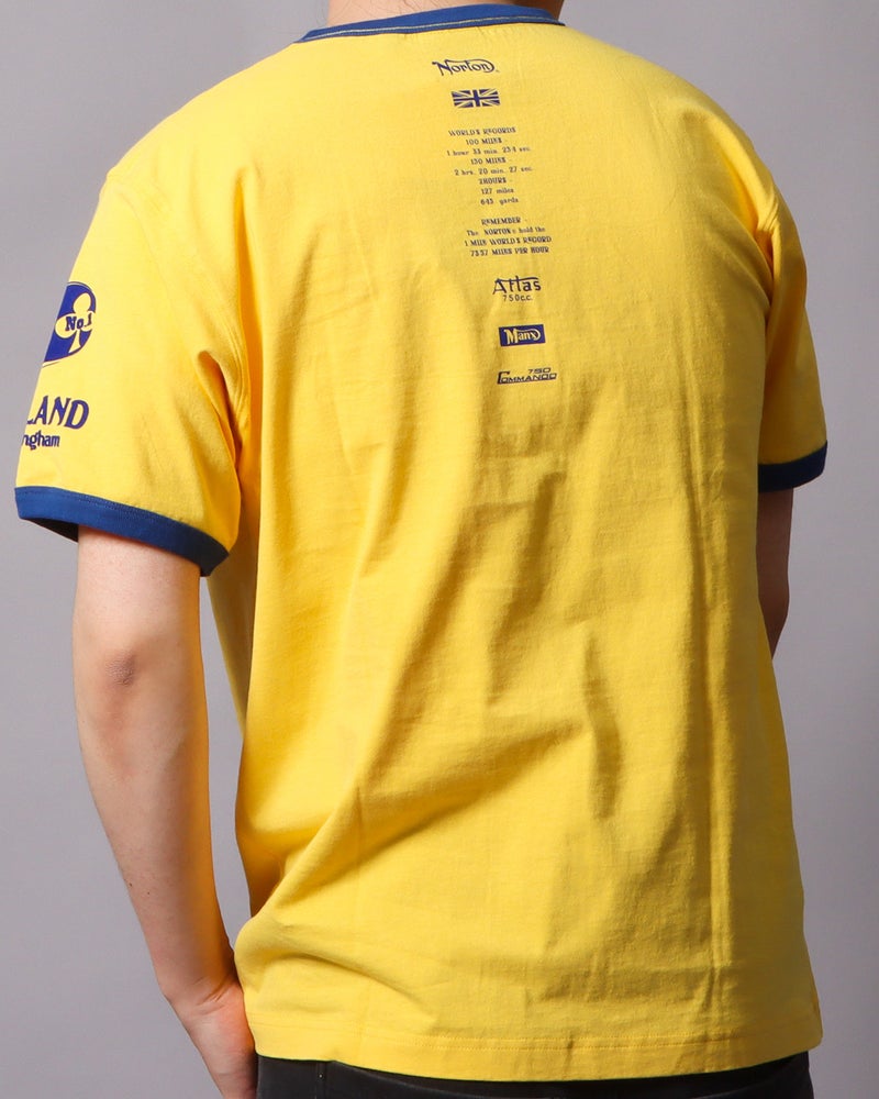 ライトイエロー：178cm/75kg(Lサイズ着用)