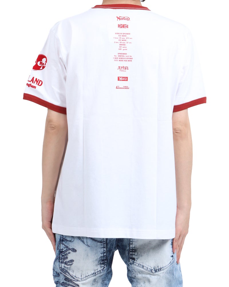 ホワイト：173cm63kg(Lサイズ着用)