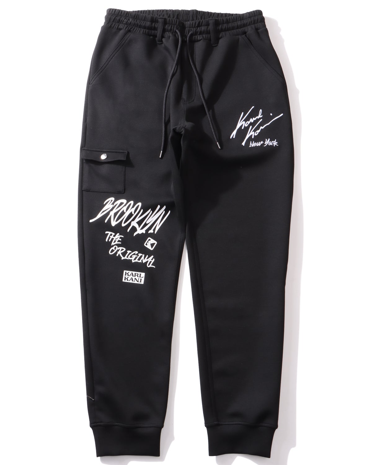 Karl Kani] ダンボールニット グラフィティロゴ スウェットパンツ