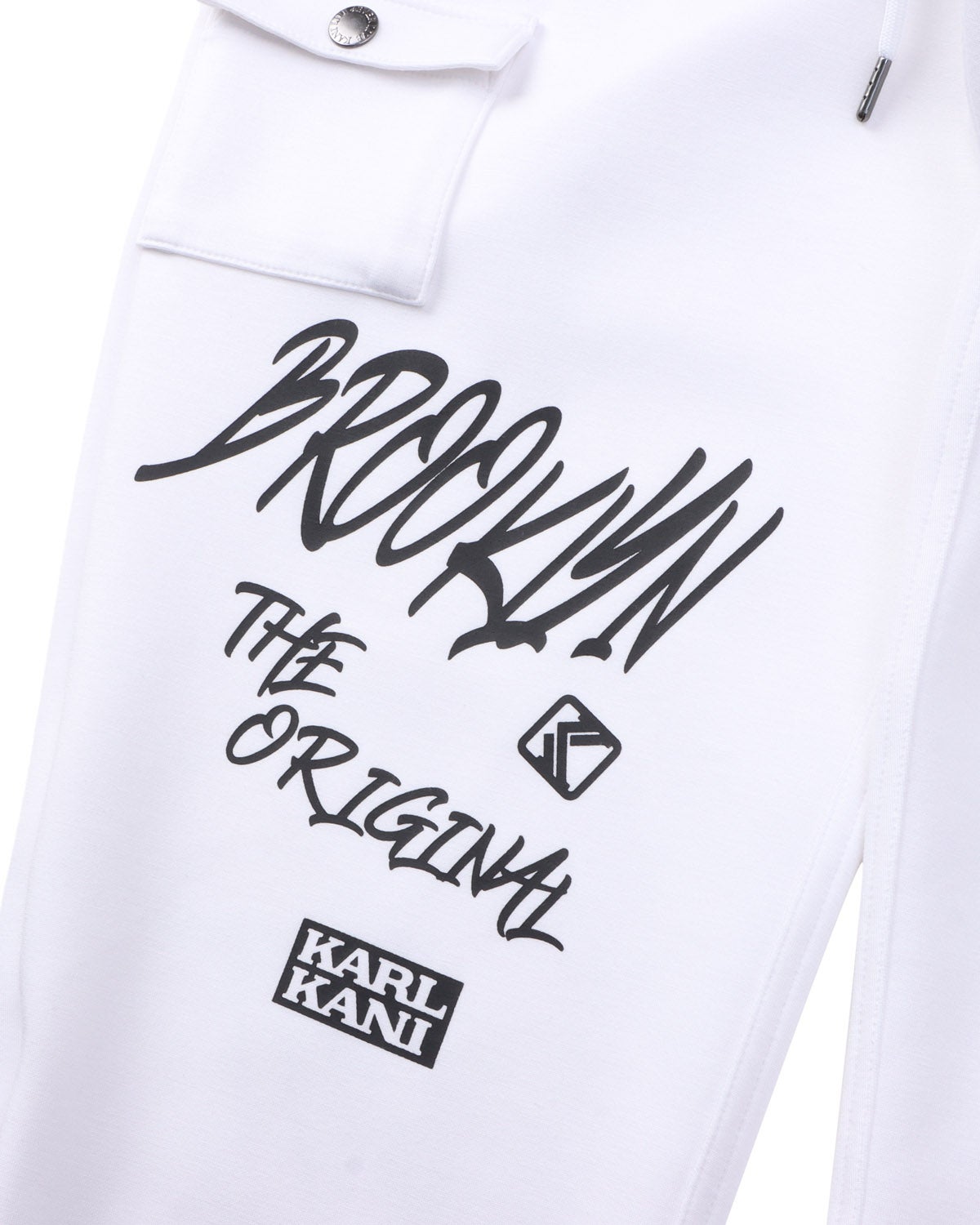 Karl Kani] ダンボールニット グラフィティロゴ スウェットパンツ
