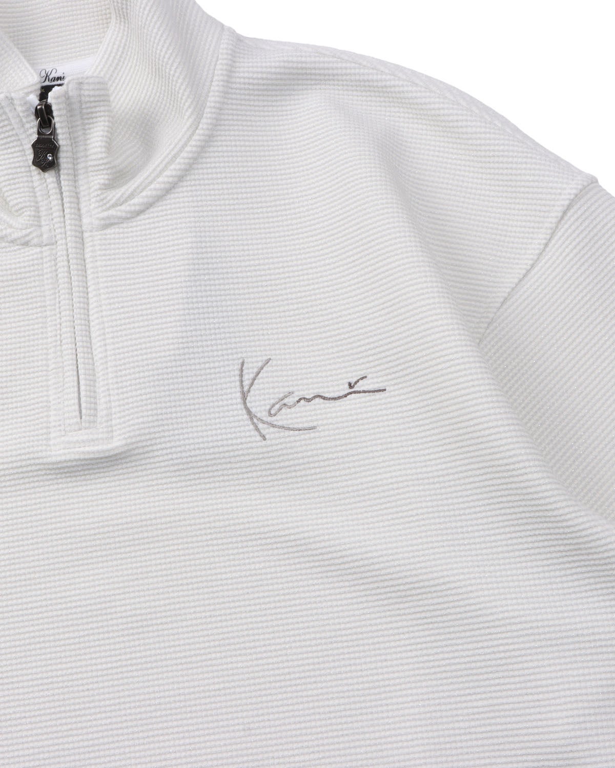 Karl Kani] ハーフジップ サマー ラメ ニット | PEET ONLINE STORE