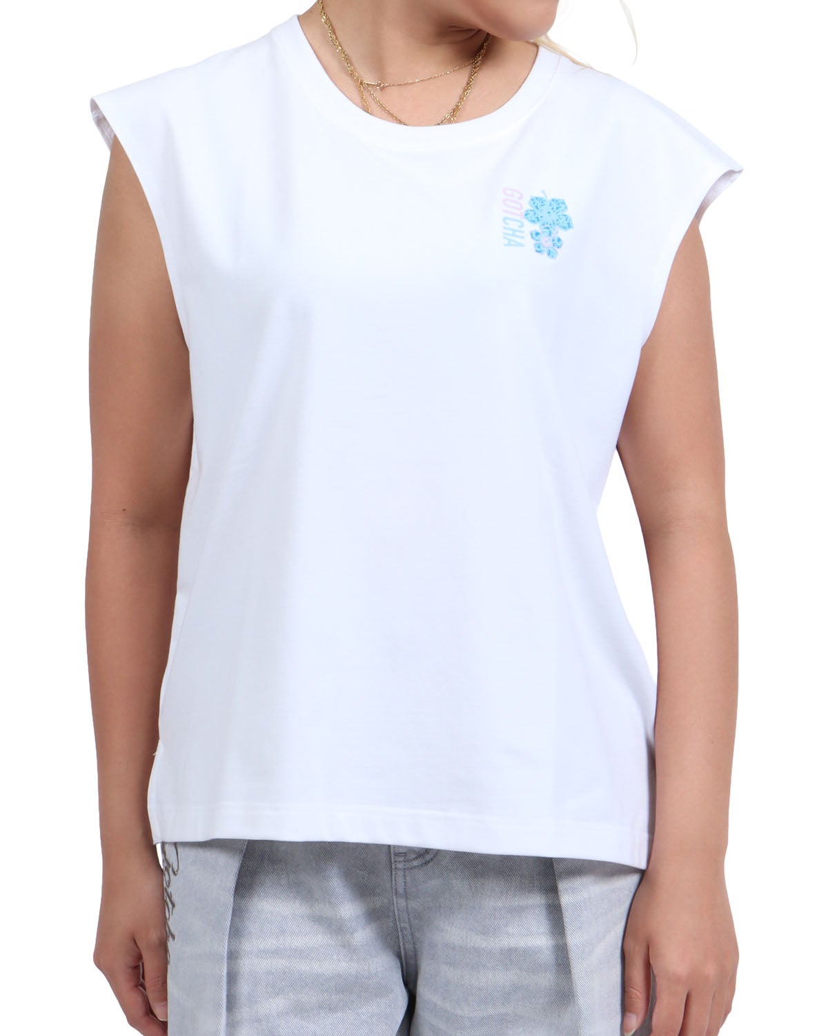 ホワイト：167cm(Lサイズ着用)