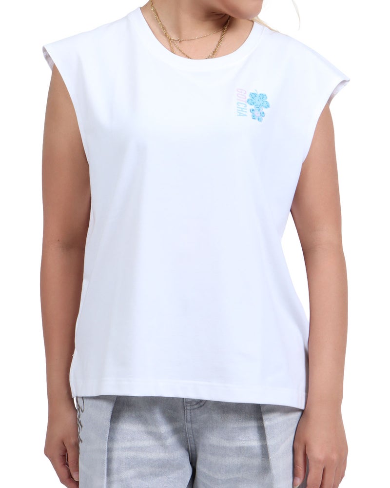 ホワイト：167cm(Lサイズ着用)