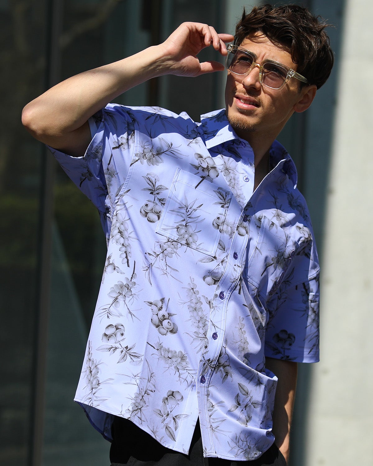 パープル：180cm/70kg(Lサイズ着用)