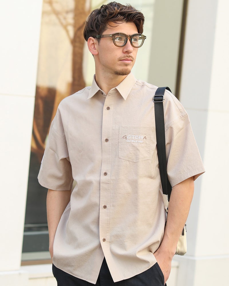 ベージュ：180cm/70kg(Lサイズ着用)