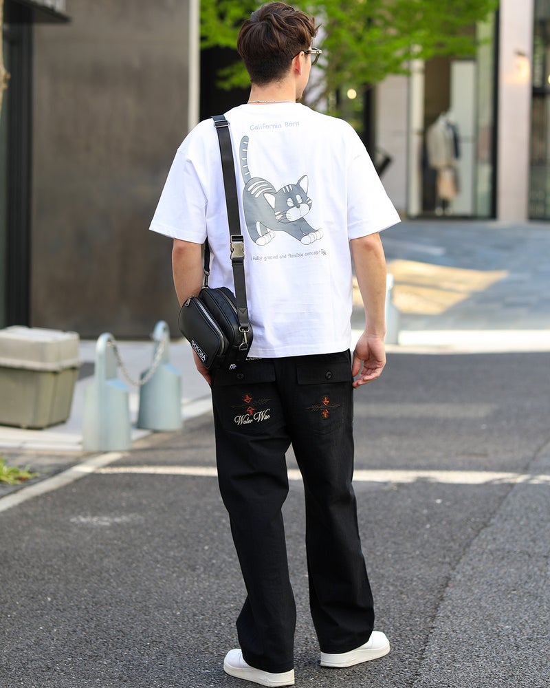 ホワイト：180cm/70kg(Lサイズ着用)