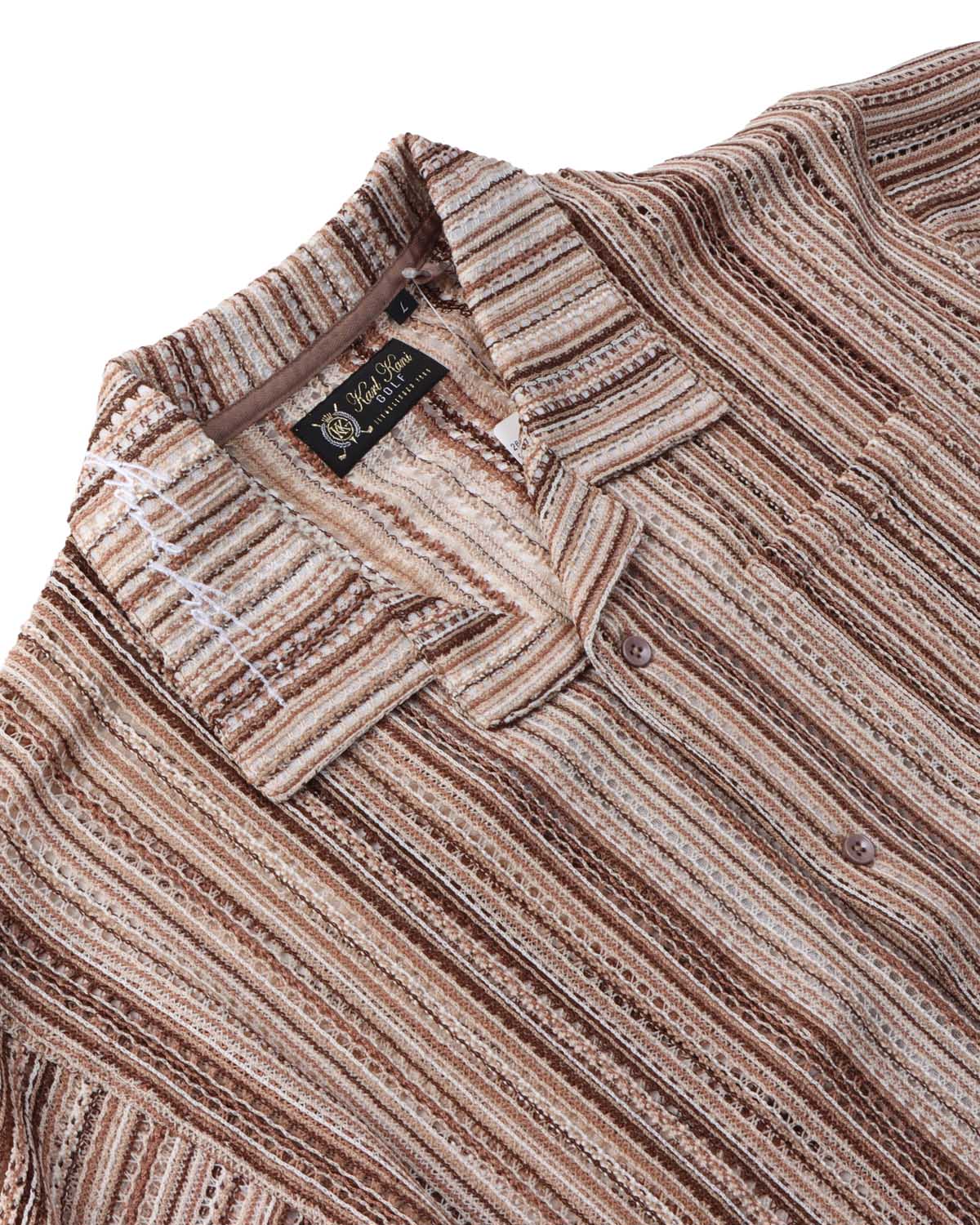 Karl Kani GOLF] マルチストライプ ニット 開襟 ポロ | PEET ONLINE STORE