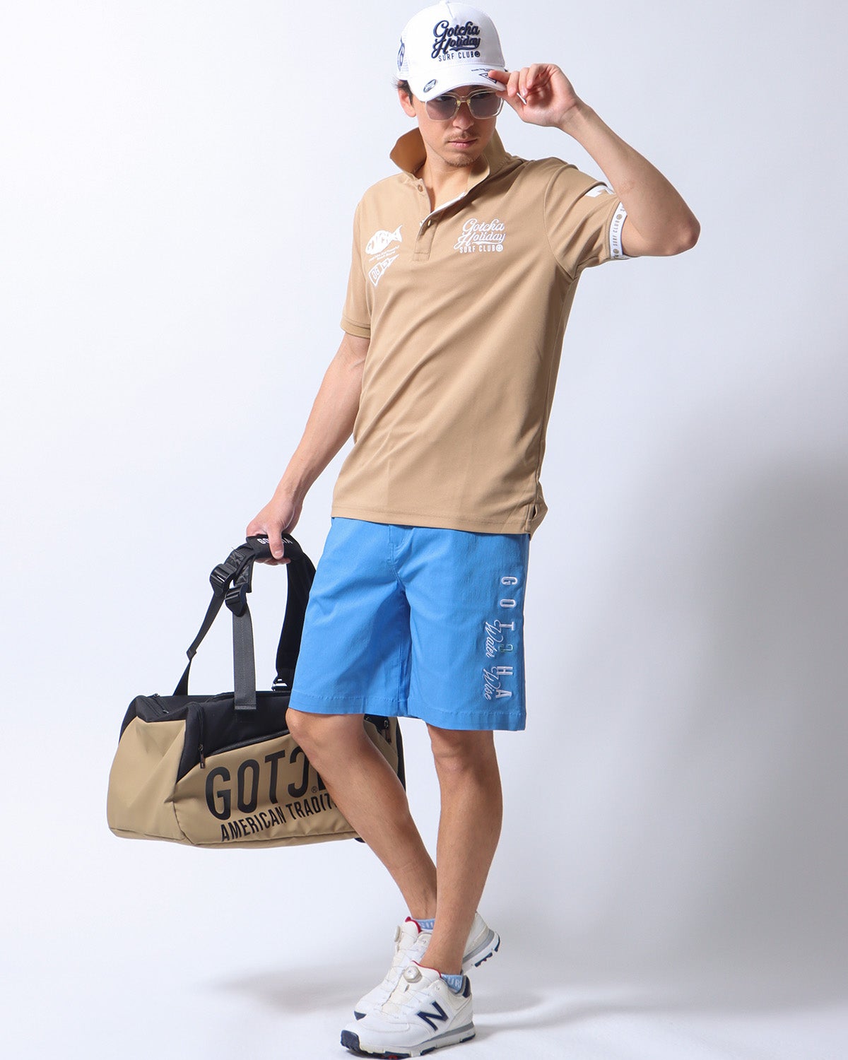 ブルー：180cm/70kg(Lサイズ着用)