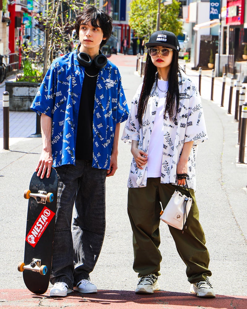 左：170cm(Mサイズ着用)、右：160ｃｍ（Ｍサイズ着用）