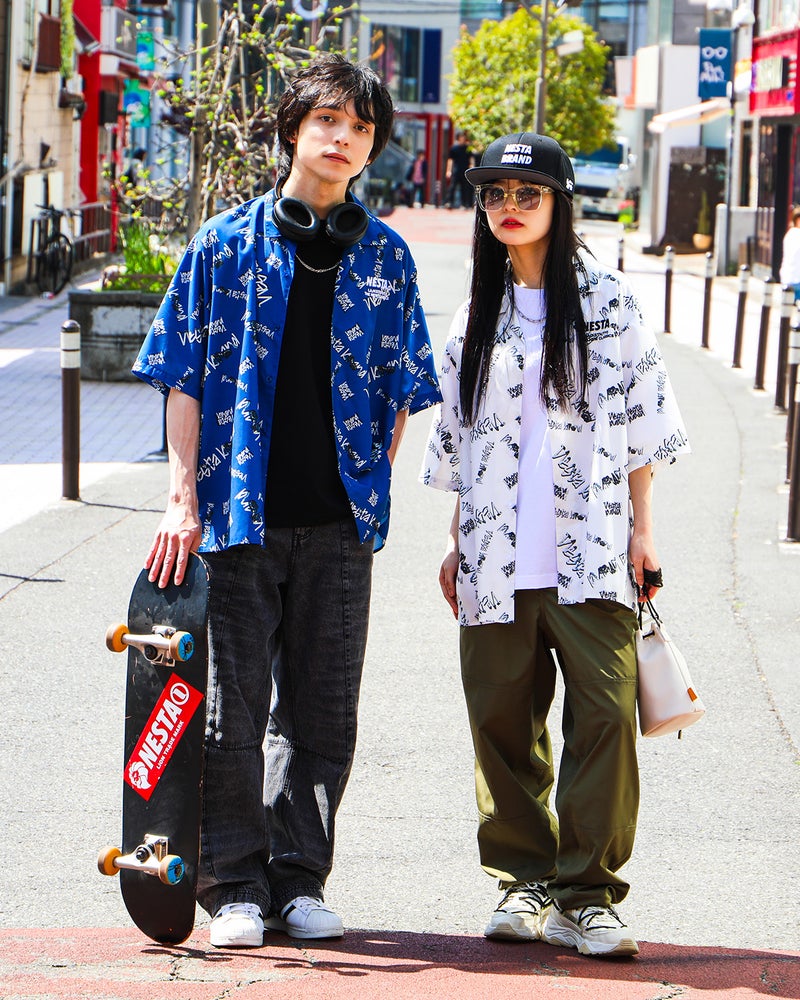 左：170cm(Mサイズ着用)、右：160ｃｍ（Ｍサイズ着用）