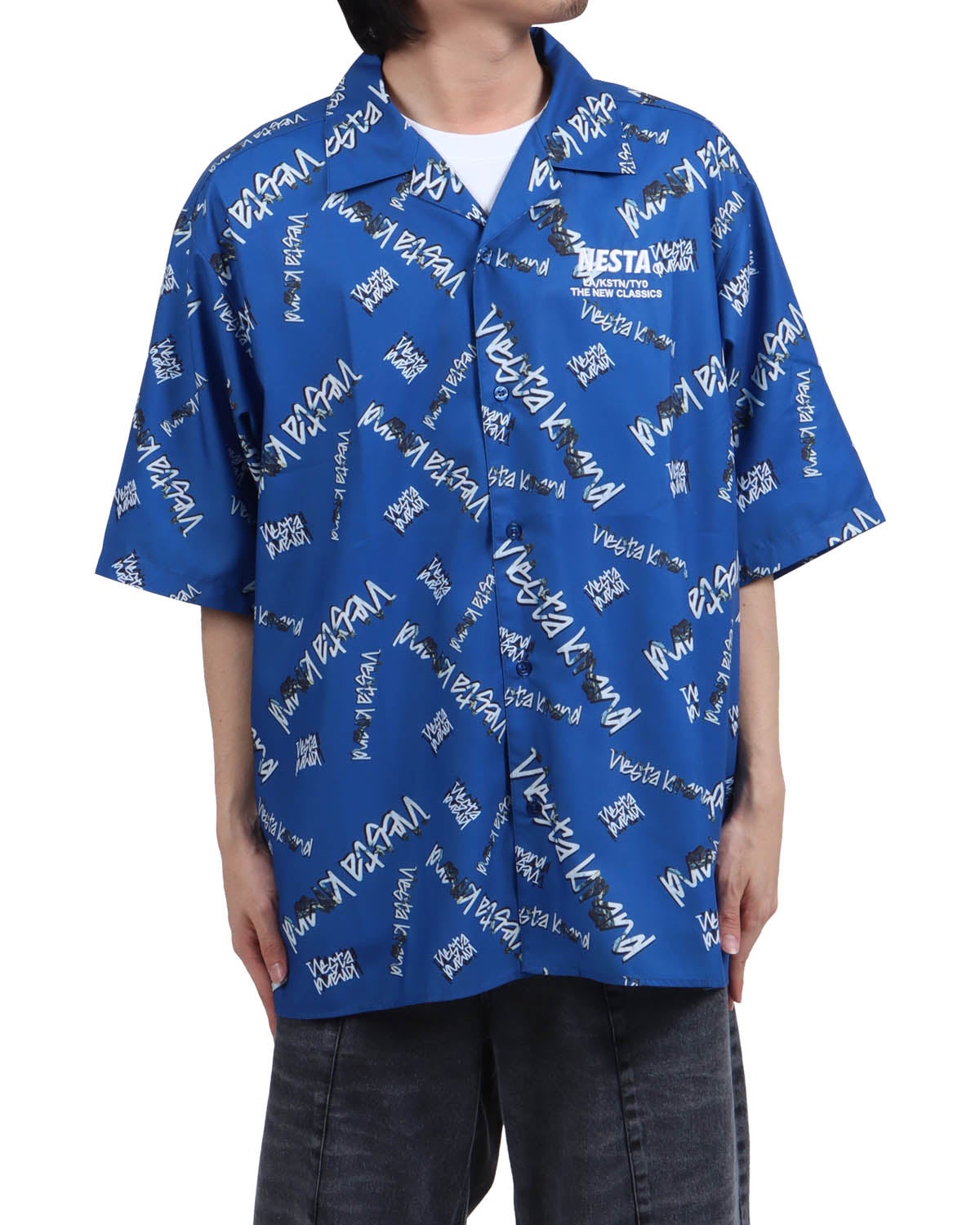 NESTA BRAND] マーブルロゴ パターン 開襟シャツ | PEET ONLINE STORE
