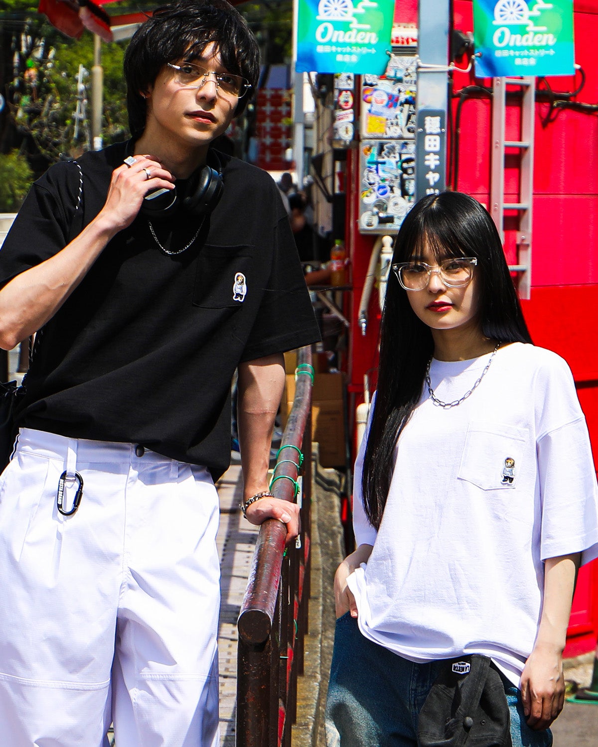 左：170cm(Mサイズ着用)、右：160ｃｍ（Ｍサイズ着用）