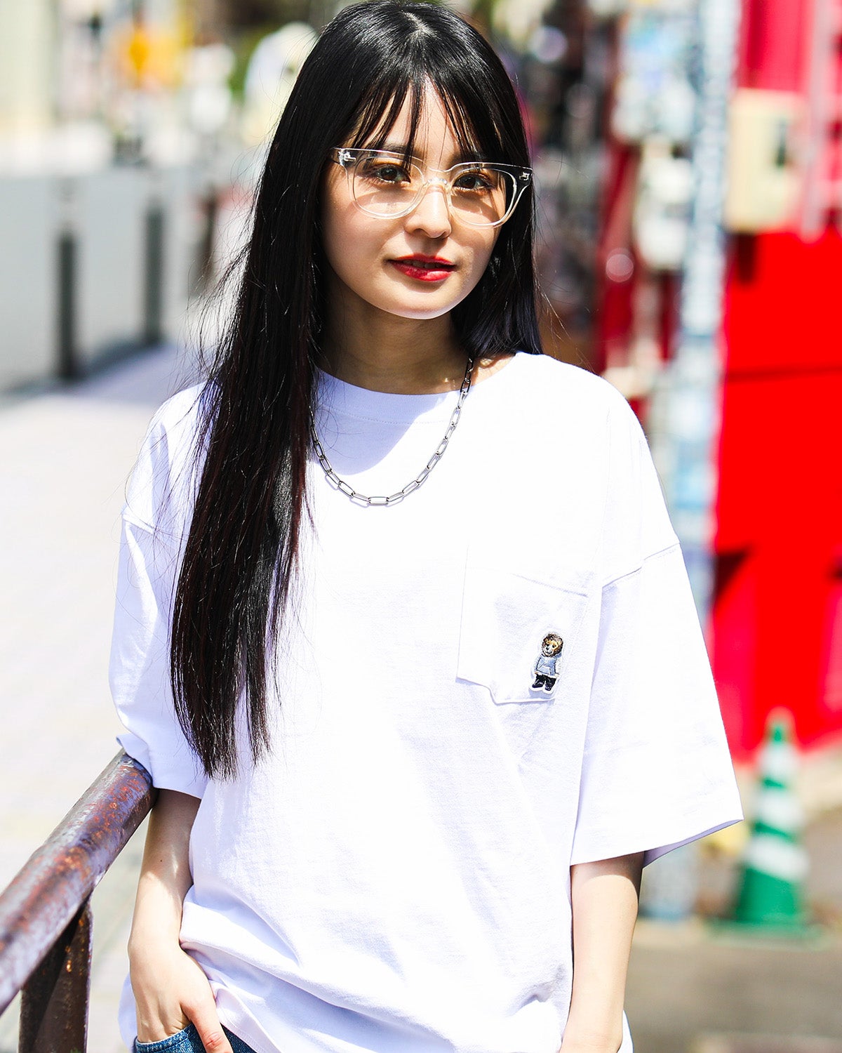 ホワイト：160cm(Mサイズ着用)