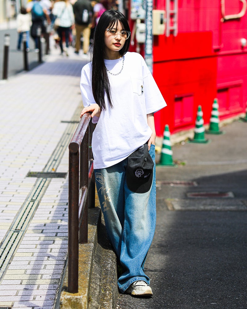 ホワイト：160cm(Mサイズ着用)