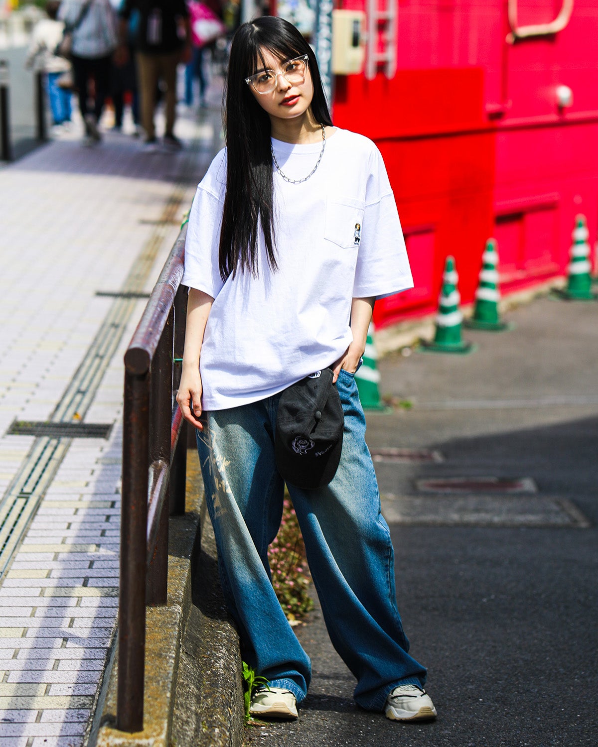 ホワイト：160cm(Mサイズ着用)