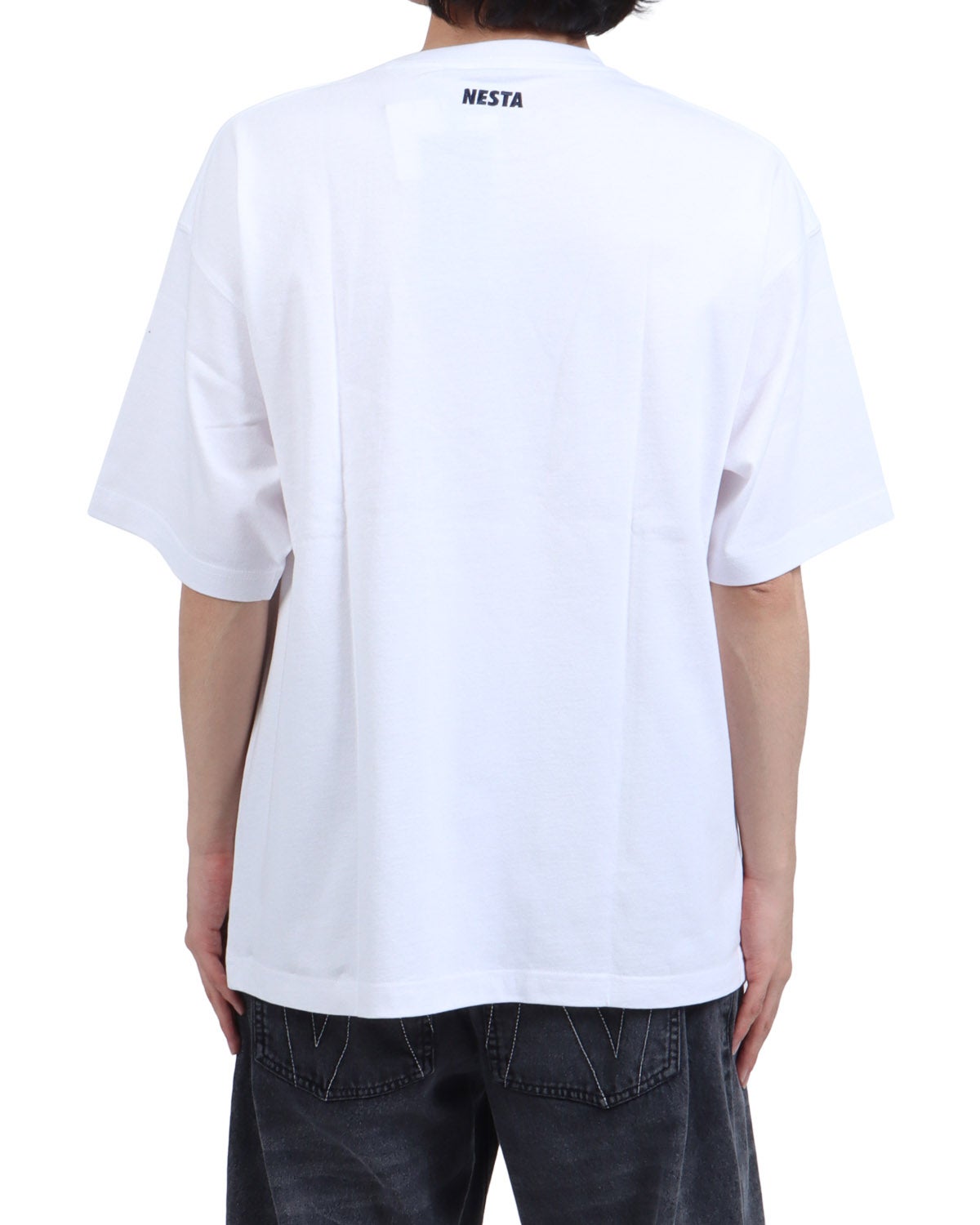 ホワイト：173cm63kg(Lサイズ着用)