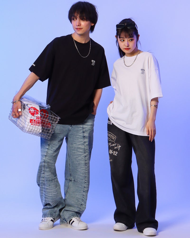 左：175cm(Mサイズ着用)、右：160ｃｍ（Ｍサイズ着用）