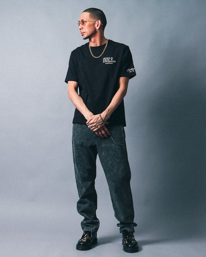 ブラック：183cm(Lサイズ着用)