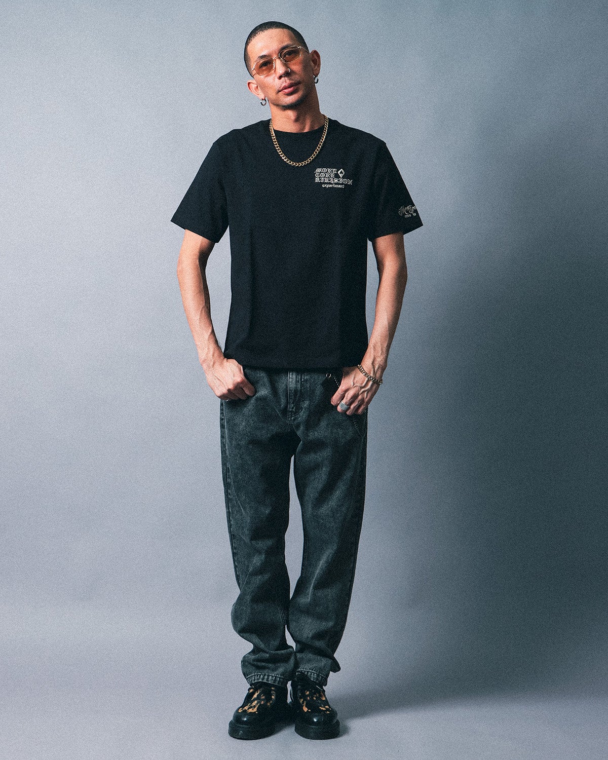 ブラック：183cm(Lサイズ着用)