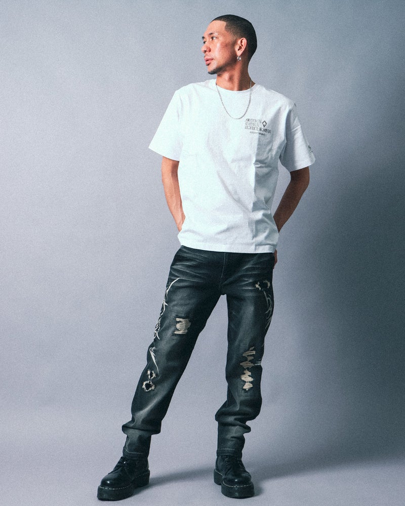 ホワイト：183cm(XLサイズ着用)