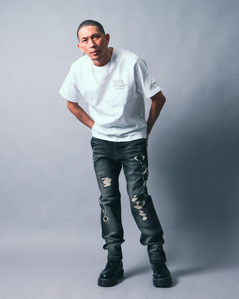 ホワイト：183cm(XLサイズ着用)