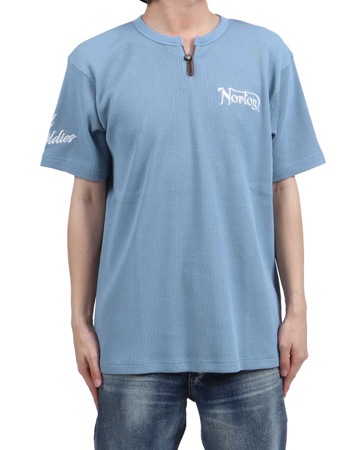 ブルーグレー：173cm63kg(Lサイズ着用)