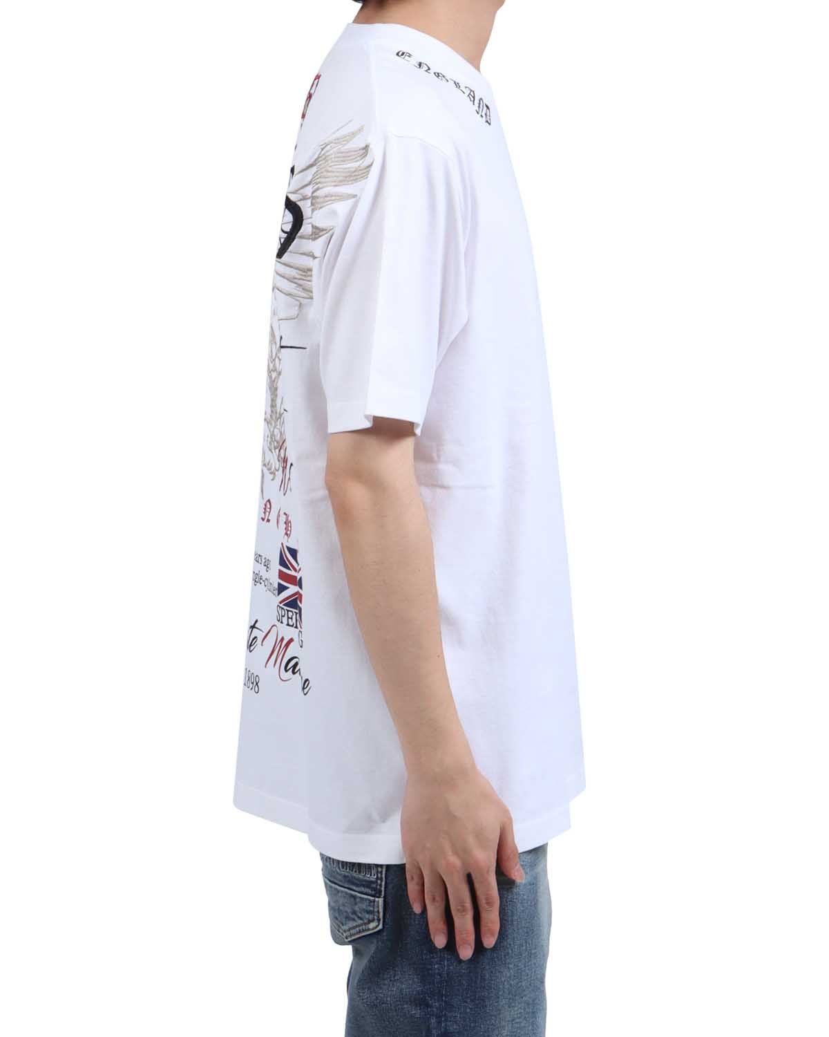 ホワイト：173cm63kg(Lサイズ着用)