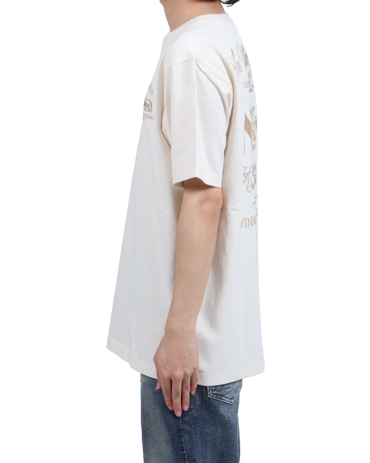 Norton] 同色 チェーン 刺繍 クルーネック T | PEET ONLINE STORE