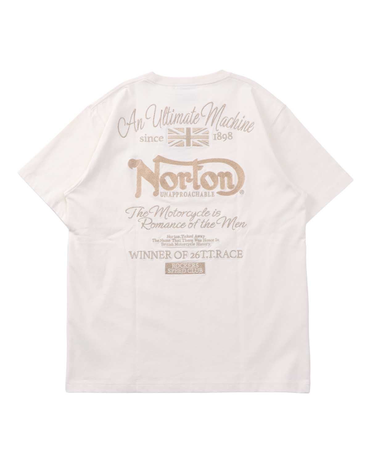Norton] 同色 チェーン 刺繍 クルーネック T | PEET ONLINE STORE