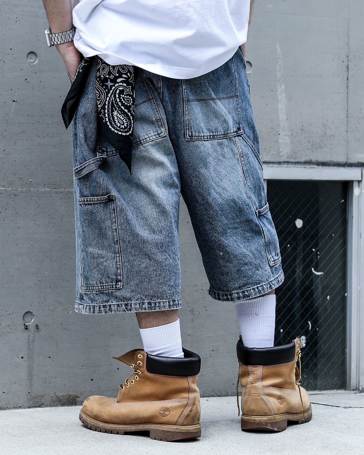 Karl Kani] SL デニム ダブルニー ショーツ | PEET ONLINE STORE